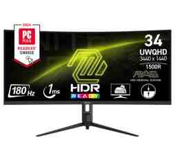 Slika izdelka: Zaslon MSI MAG 342CQR E2 34" / UWQHD / 180Hz / 1ms / ukrivljen (črn)