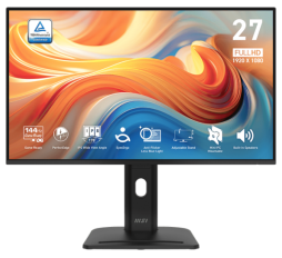 Slika izdelka: Zaslon MSI PRO MP275PG E14 / 27" / FHD / IPS / 144Hz / 1ms (MPRT) / črn