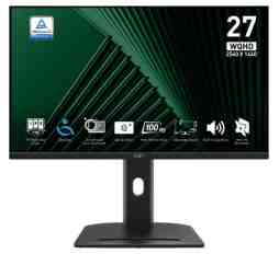 Slika izdelka: Zaslon MSI PRO MP275QPG / 27" / WQHD / IPS / 100Hz / 1ms (MPRT) / črn - nastavljiv po višini